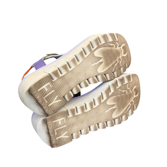 Fly London Multicolor Strap platform Sandals - Picture 6 of 7